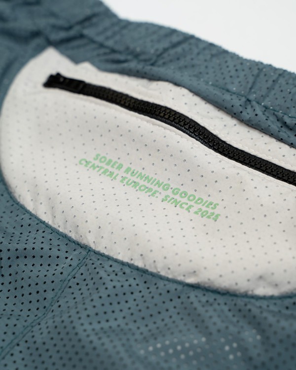Perforated Light Shorts / Metalic