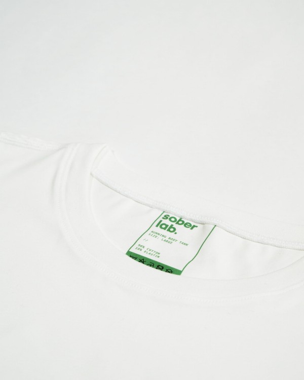 Running Boxy Tee / White