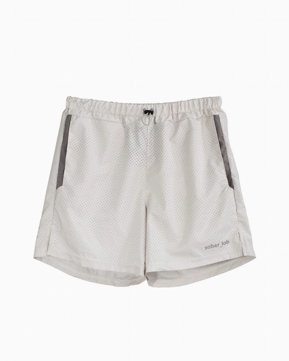 Perforated Light Shorts / Creamy