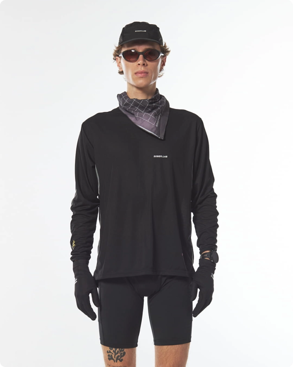 Polartec®, performance long sleeve, koszulka techniczna, płaskie szwy, panel wentylacyjny, odprowadzanie wilgoci, running top, trail running, hiking, base layer, breathable, stretch, technical wear.jpg