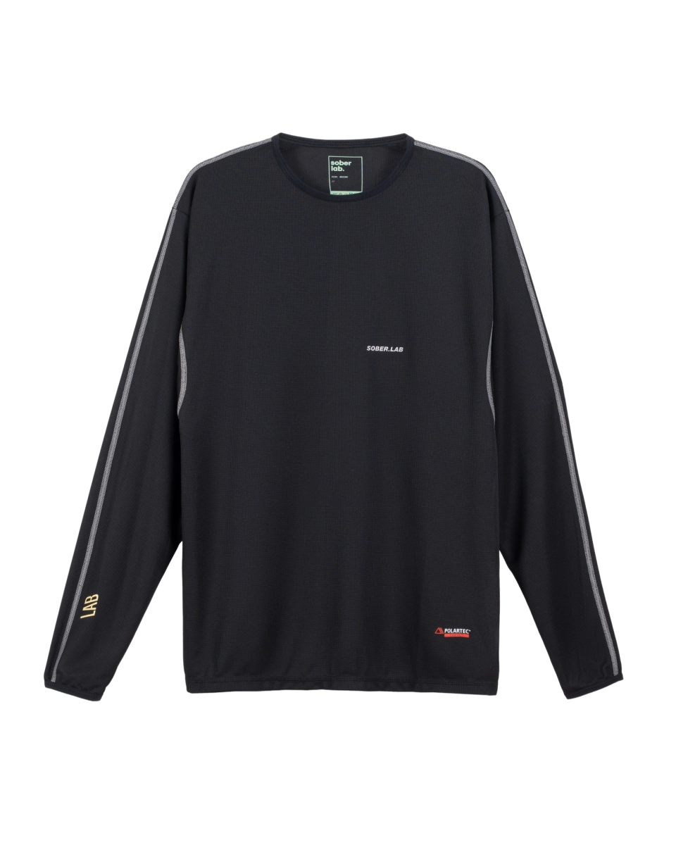 Polartec®, performance long sleeve, koszulka techniczna, płaskie szwy, panel wentylacyjny, odprowadzanie wilgoci, running top, trail running, hiking, base layer, breathable, stretch, technical wear.jpg