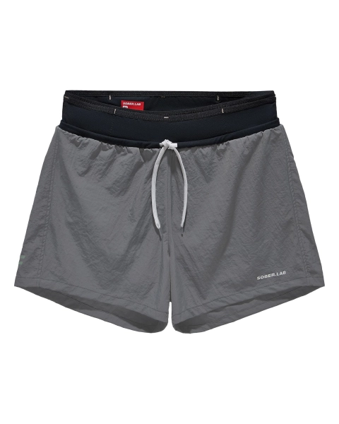 Full Belt Shorts / Stone Gray