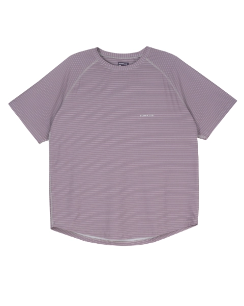 Light Running Tee / Purple Stripes