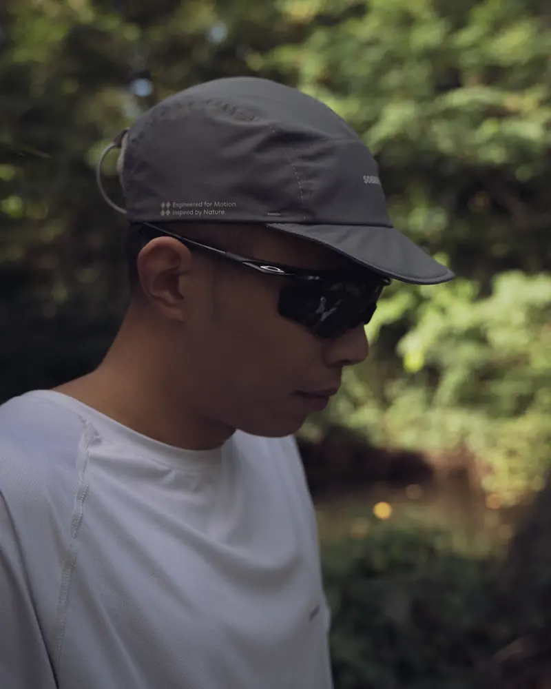 5 Panels Cap Steel Grey, profil z nadrukiem
