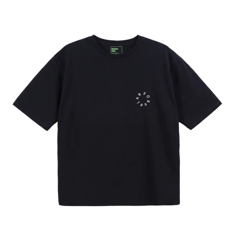 Running Boxy Tee / Black Holo