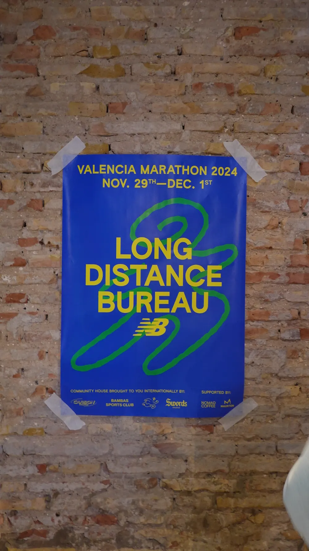 Plakat Long Distance Bureau, Valencia Marathon 2024