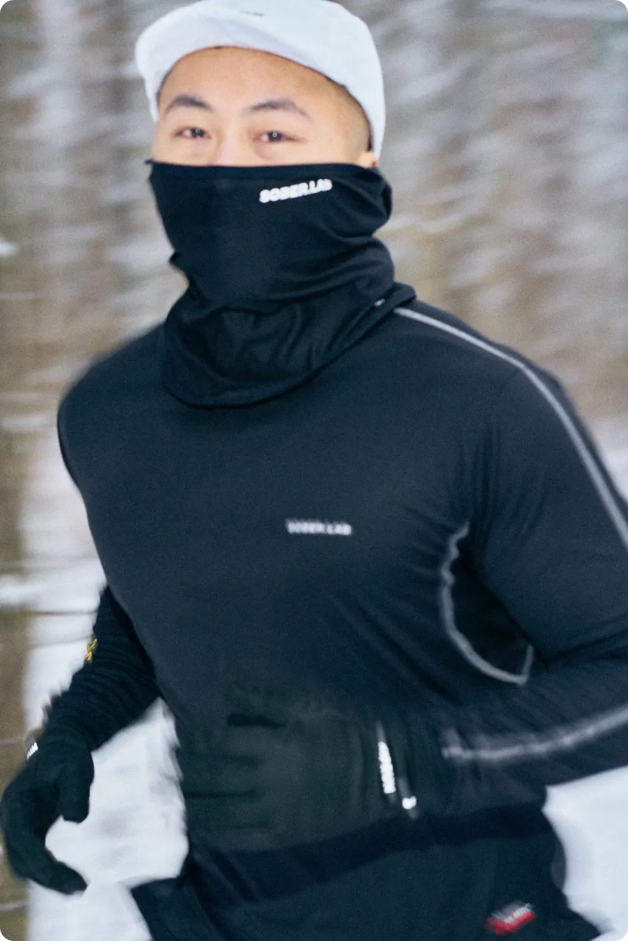 Polartec® Balaklava, w biegu, z czapką