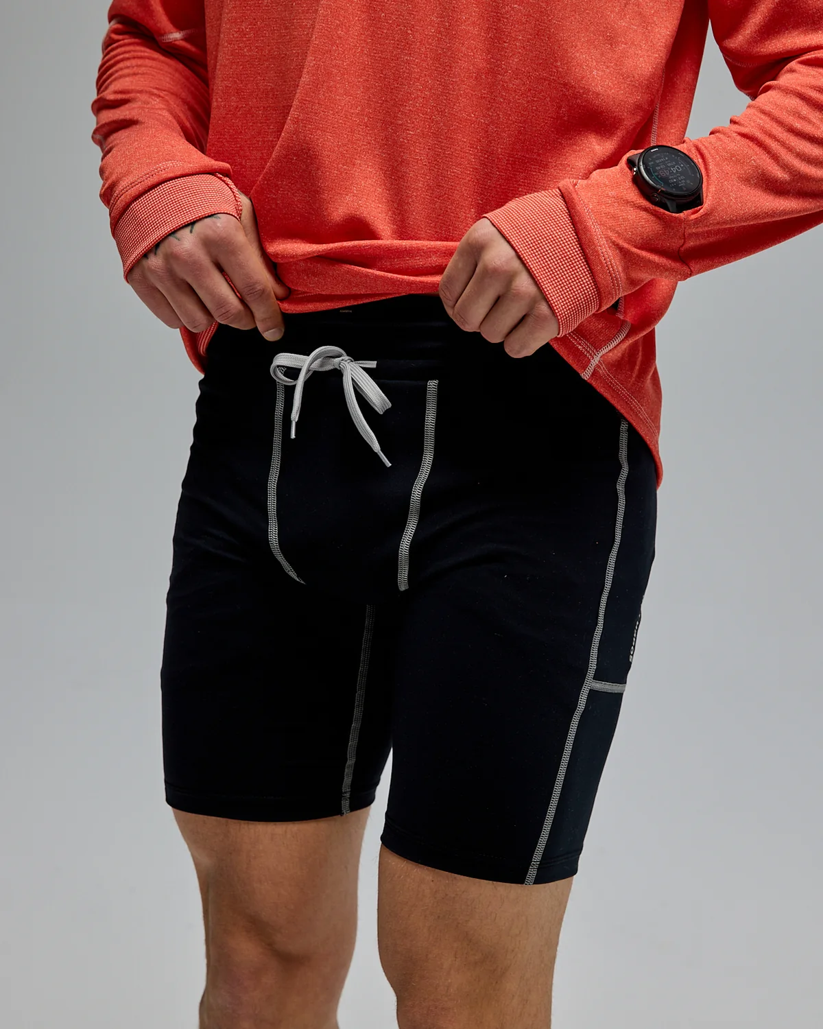 Running Tights, wiązany sznurek w pasie